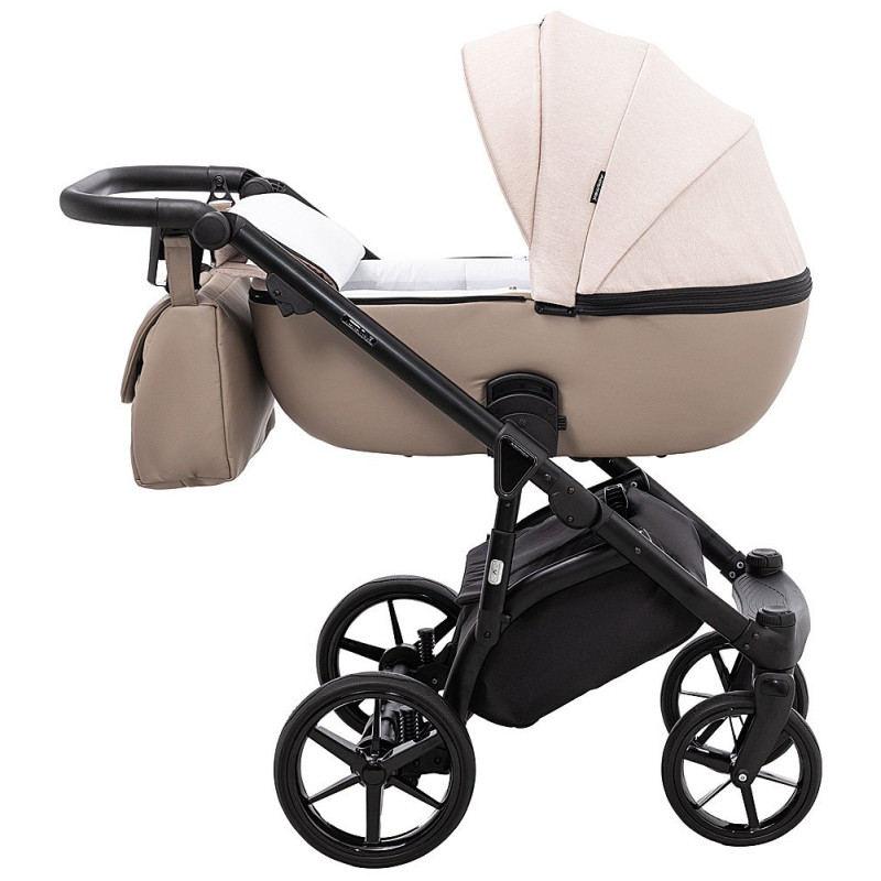 Універсальна коляска 2 в 1 Adamex Nola ps-160 бежевий/капучино