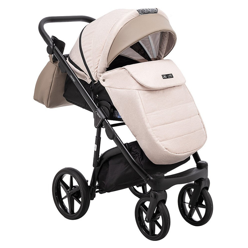 Універсальна коляска 2 в 1 Adamex Nola ps-160 бежевий/капучино