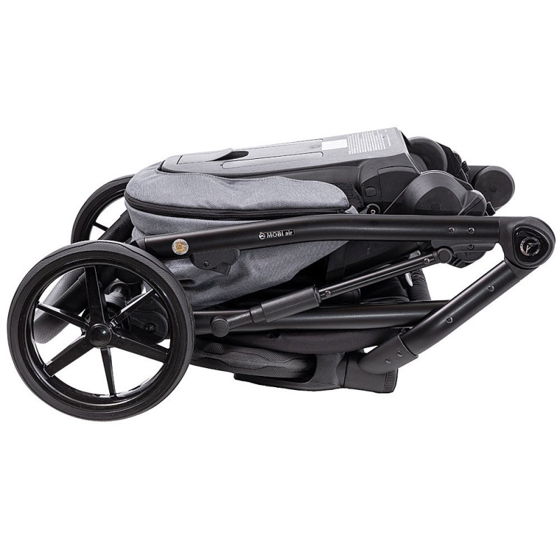 Універсальна коляска 2 в 1 Adamex Mobi Air Thermo New TIP tk-60 темно-сірий