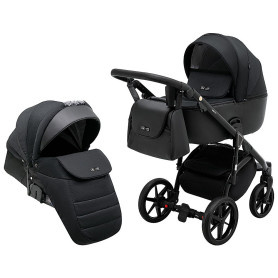 Універсальна коляска 2 в 1 Adamex Nola ps-1 чорний