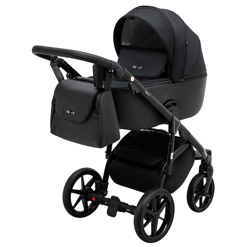 Універсальна коляска 2 в 1 Adamex Nola ps-1 чорний