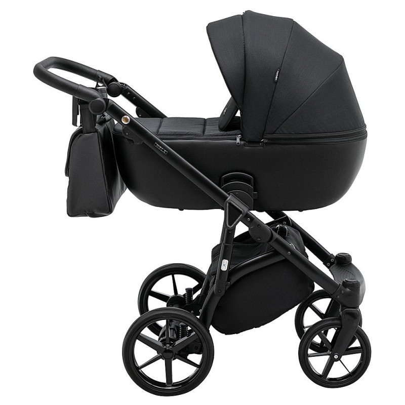 Універсальна коляска 2 в 1 Adamex Nola ps-1 чорний