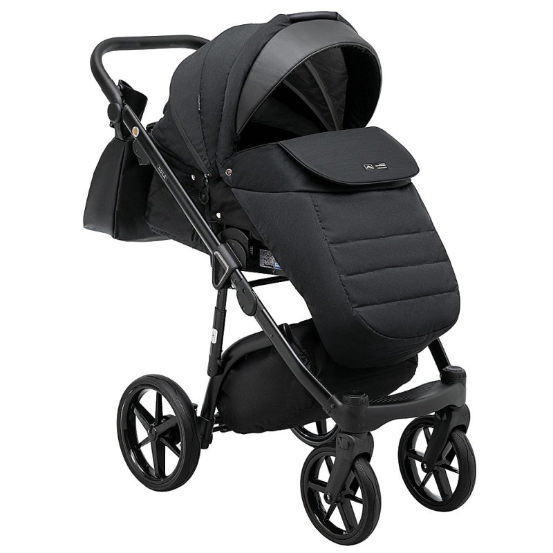 Універсальна коляска 2 в 1 Adamex Nola ps-1 чорний