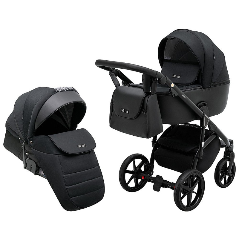 Універсальна коляска 2 в 1 Adamex Nola ps-1 чорний
