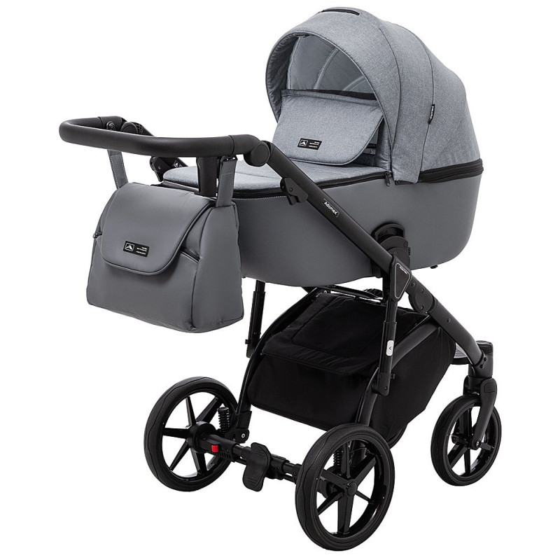 Універсальна коляска 2 в 1 Adamex Nola ps-113 графіт