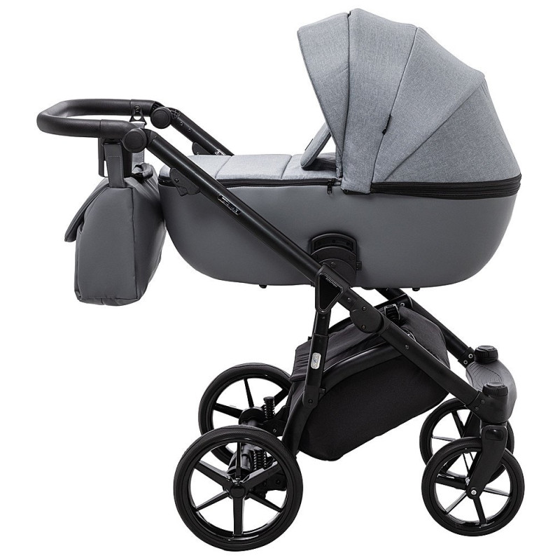 Універсальна коляска 2 в 1 Adamex Nola ps-113 графіт