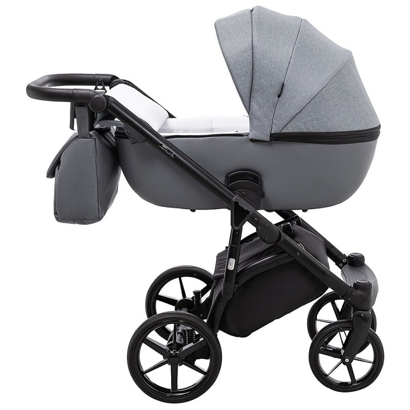 Універсальна коляска 2 в 1 Adamex Nola ps-113 графіт