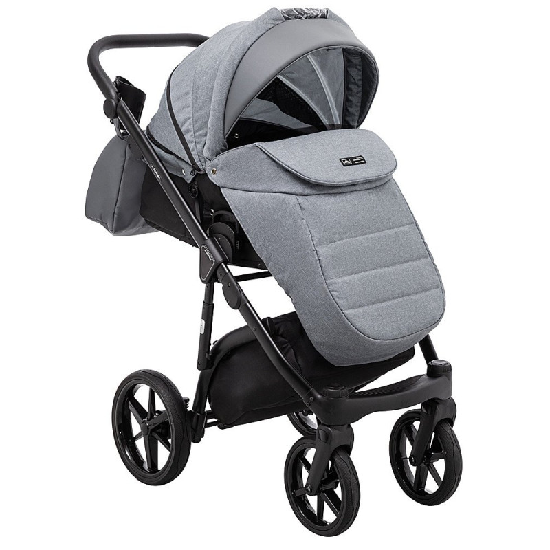 Універсальна коляска 2 в 1 Adamex Nola ps-113 графіт