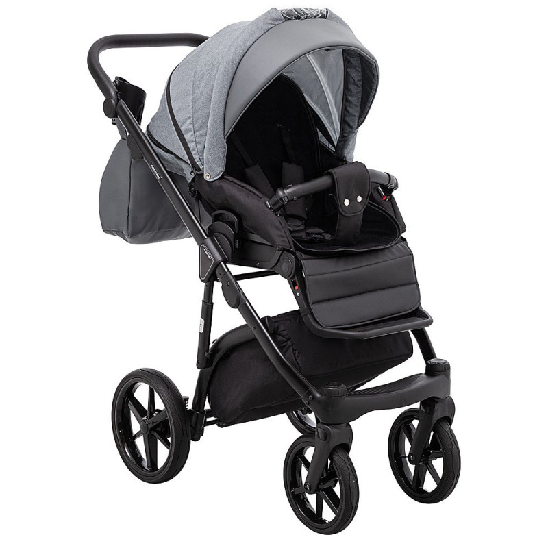 Універсальна коляска 2 в 1 Adamex Nola ps-113 графіт