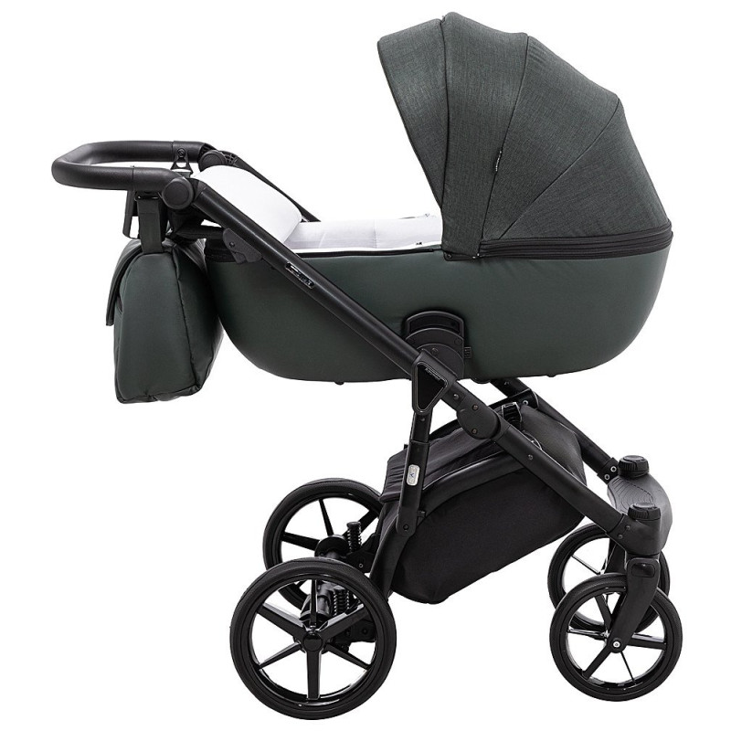Універсальна коляска 2 в 1 Adamex Nola ps-136 темно-зелений