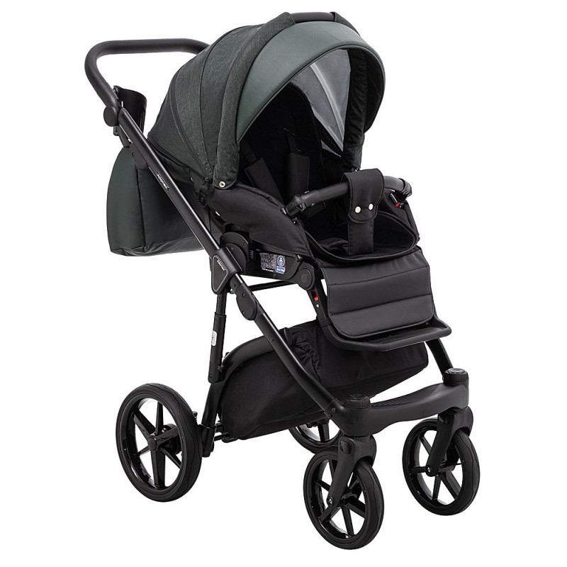 Універсальна коляска 2 в 1 Adamex Nola ps-136 темно-зелений
