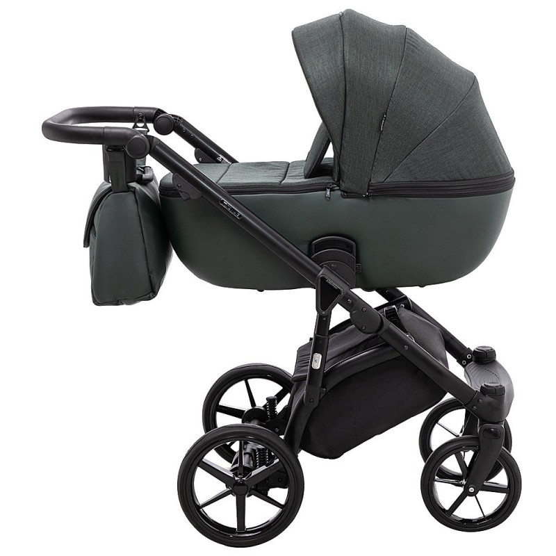 Універсальна коляска 2 в 1 Adamex Nola ps-136 темно-зелений