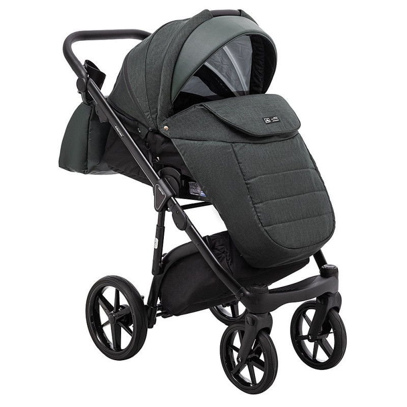 Універсальна коляска 2 в 1 Adamex Nola ps-136 темно-зелений