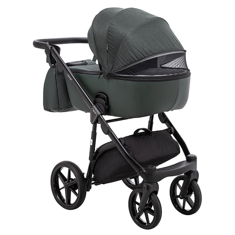 Універсальна коляска 2 в 1 Adamex Nola ps-136 темно-зелений