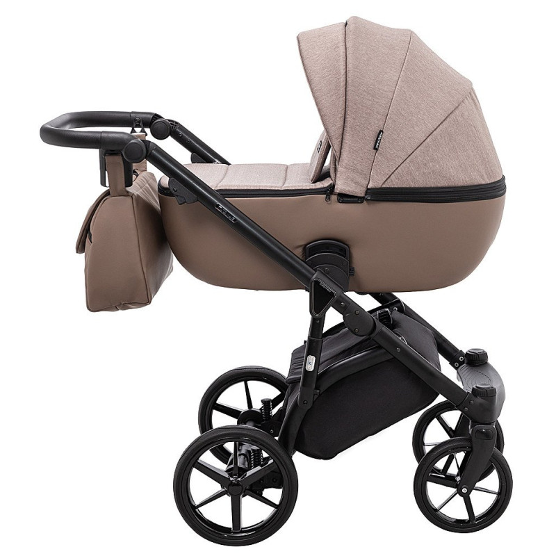 Універсальна коляска 2 в 1 Adamex Nola ps-15 темний капучино