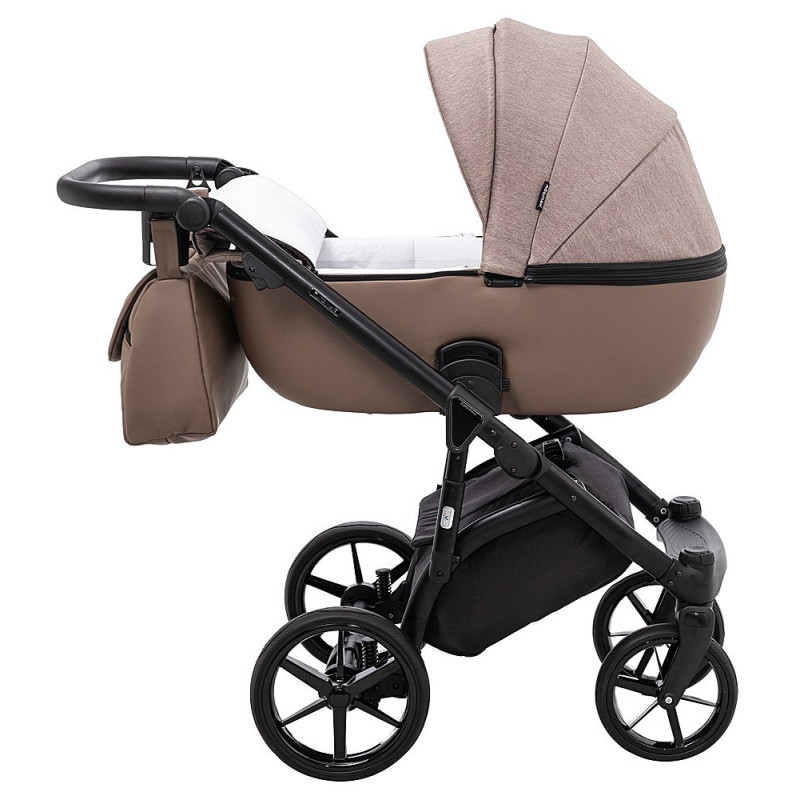 Універсальна коляска 2 в 1 Adamex Nola ps-15 темний капучино