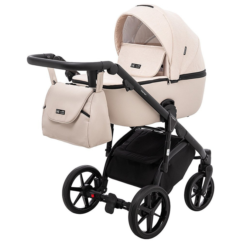Універсальна коляска 2 в 1 Adamex Nola ps-33 світло-бежевий/бежевий
