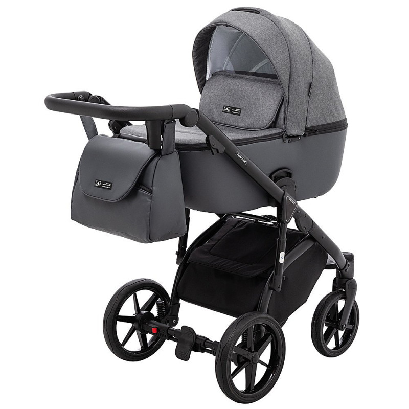 Універсальна коляска 2 в 1 Adamex Nola ps-58 графіт