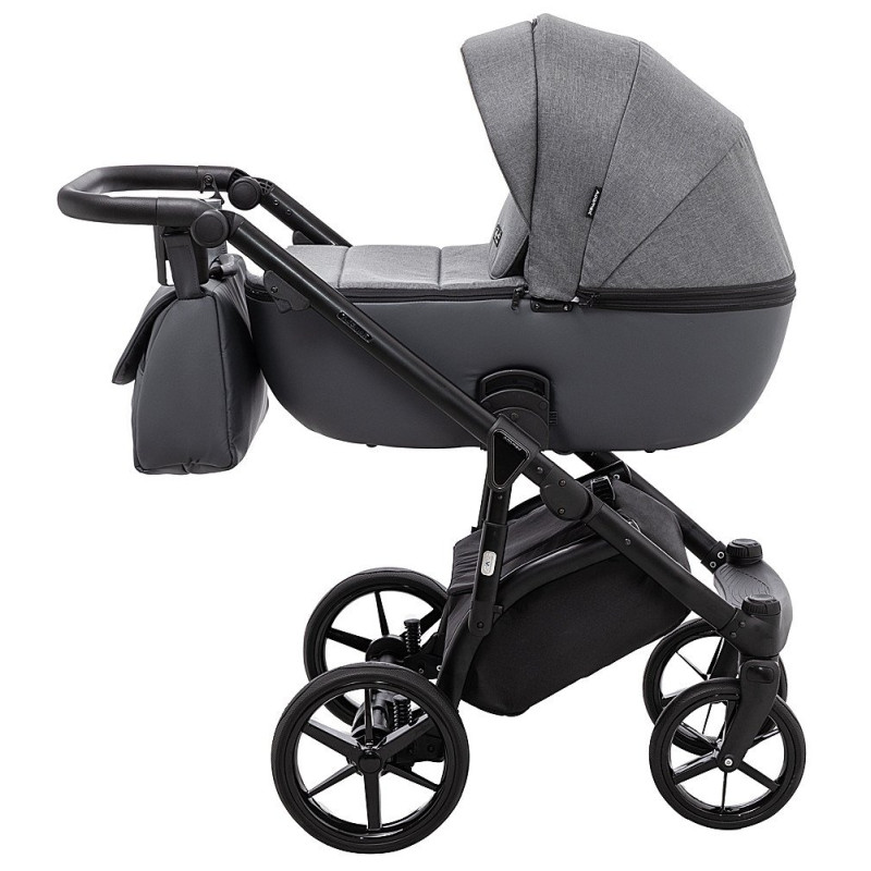 Універсальна коляска 2 в 1 Adamex Nola ps-58 графіт