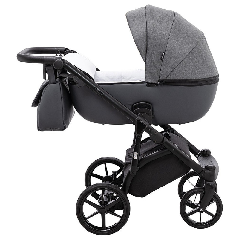 Універсальна коляска 2 в 1 Adamex Nola ps-58 графіт