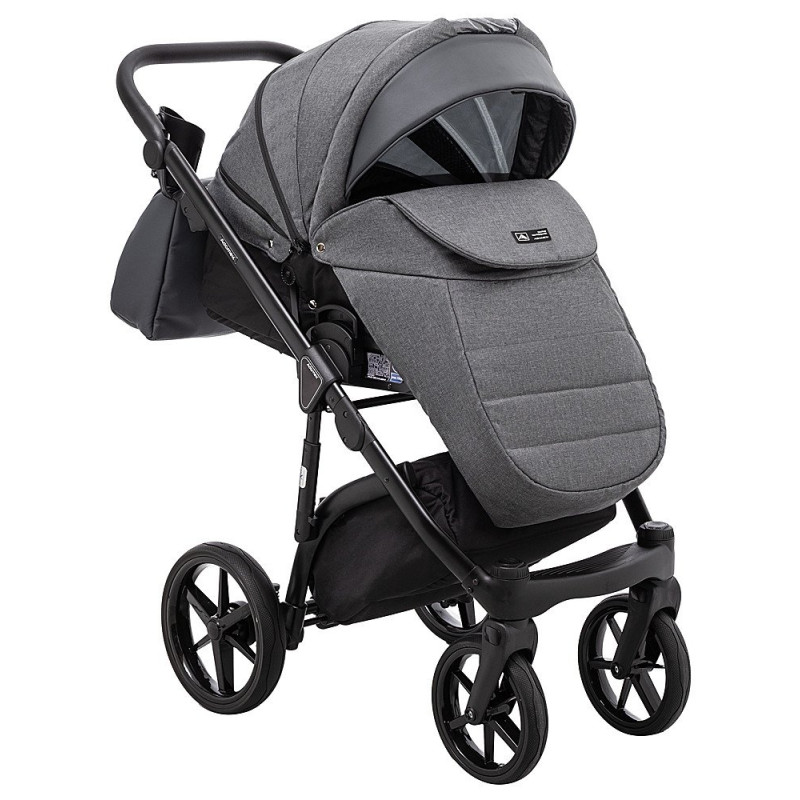 Універсальна коляска 2 в 1 Adamex Nola ps-58 графіт