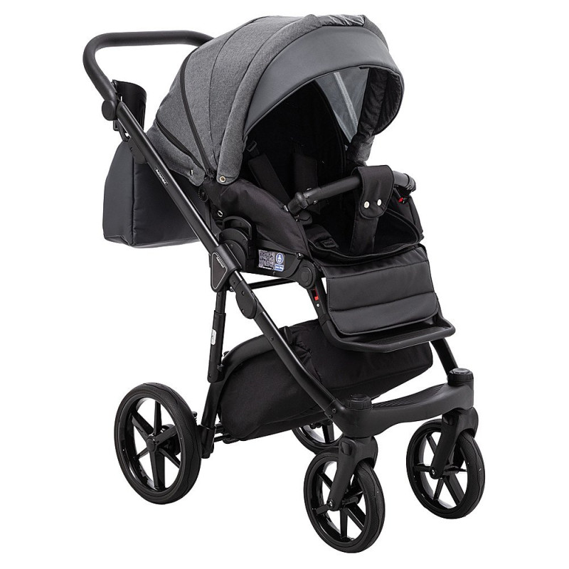 Універсальна коляска 2 в 1 Adamex Nola ps-58 графіт