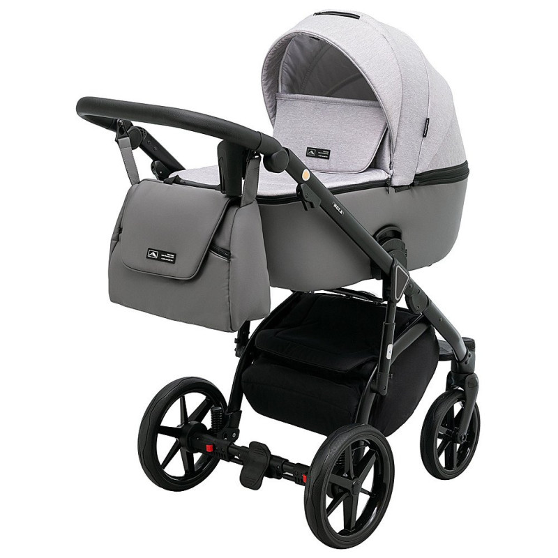 Універсальна коляска 2 в 1 Adamex Nola ps-79 світло-сірий/сірий