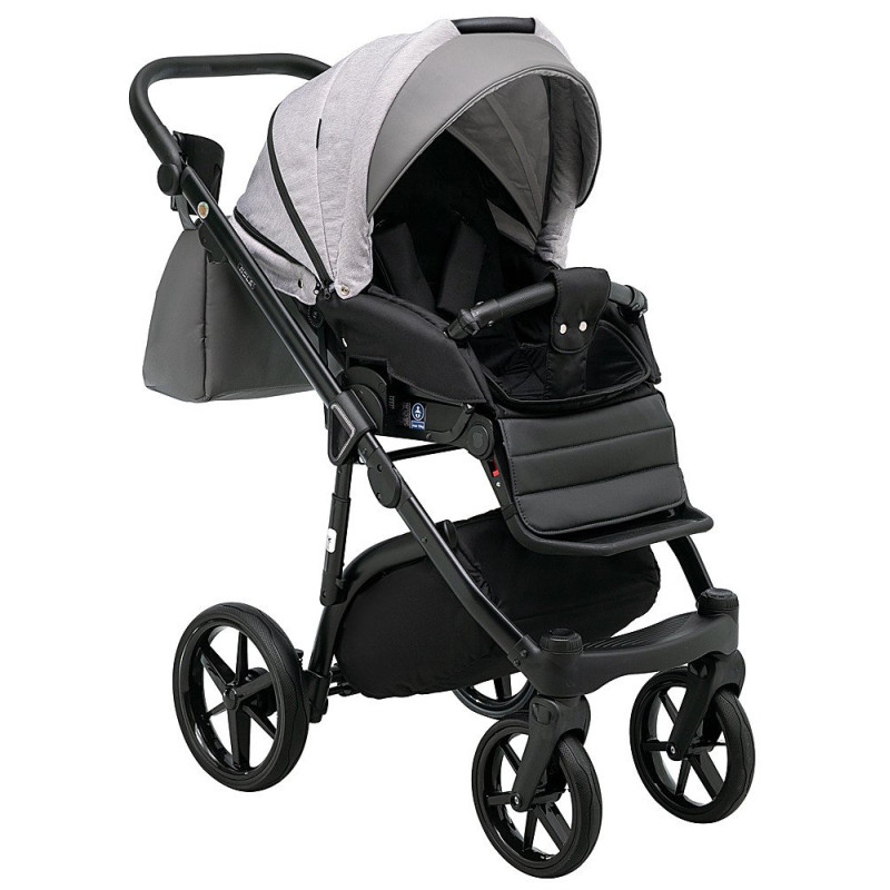 Універсальна коляска 2 в 1 Adamex Nola ps-79 світло-сірий/сірий