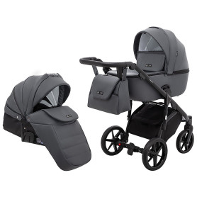 Універсальна коляска 2 в 1 Adamex Nola Eco sa-5 графіт