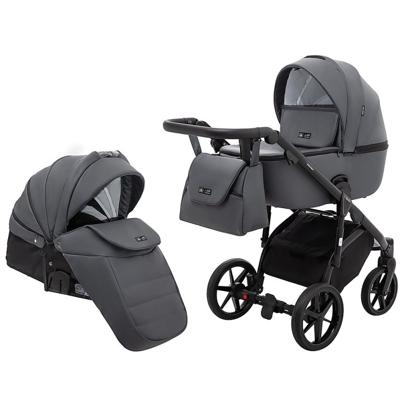 Універсальна коляска 2 в 1 Adamex Nola Eco sa-5 графіт