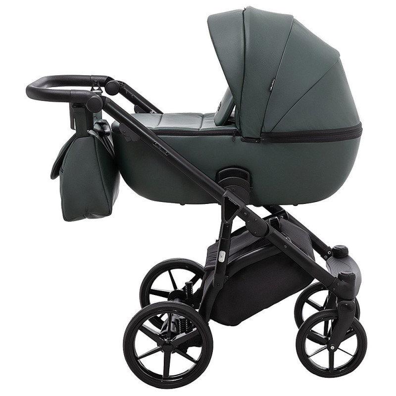 Універсальна коляска 2 в 1 Adamex Nola Eco темно-зелений