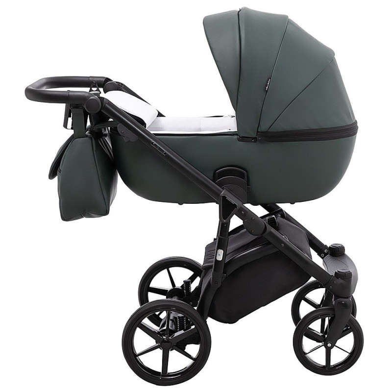 Універсальна коляска 2 в 1 Adamex Nola Eco темно-зелений