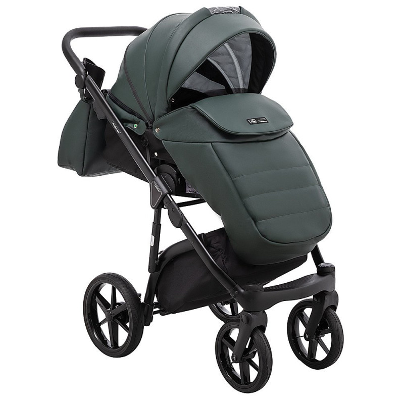Універсальна коляска 2 в 1 Adamex Nola Eco темно-зелений