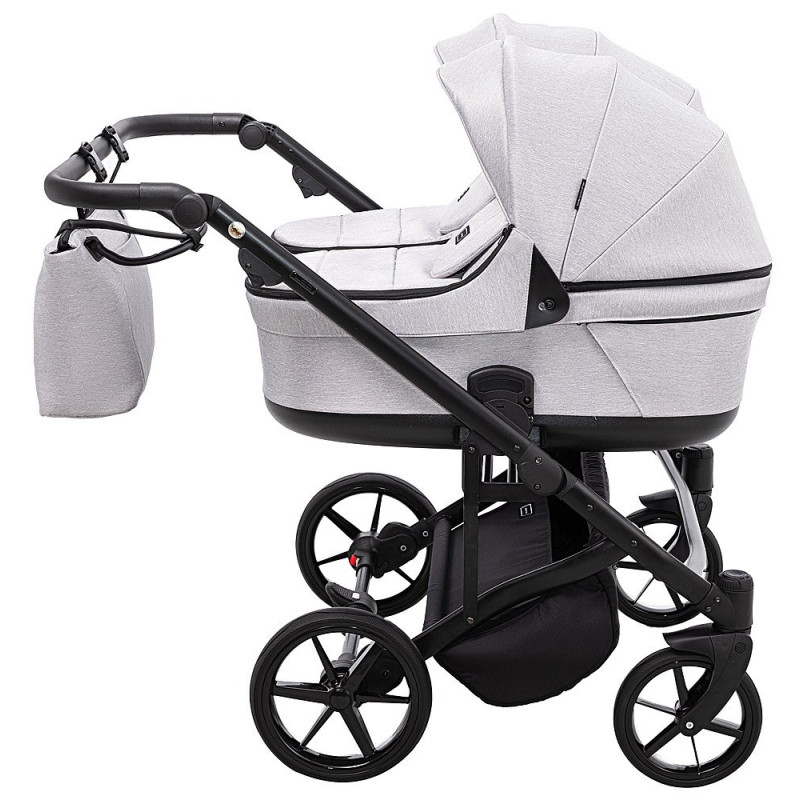 Універсальна коляска 2 в 1 для двійні Adamex Leo Duo Tip TK-1 світло-сірий