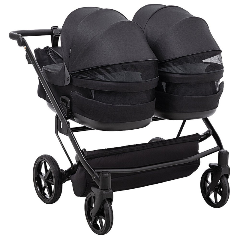 Універсальна коляска 2 в 1 для двійні Adamex Leo Duo Tip TK-53 чорний