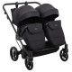 Універсальна коляска 2 в 1 для двійні Adamex Leo Duo Tip TK-53 чорний