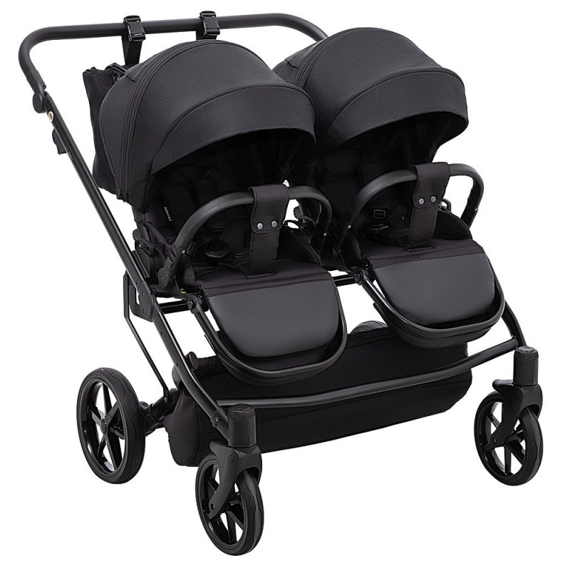 Універсальна коляска 2 в 1 для двійні Adamex Leo Duo Tip TK-53 чорний