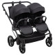 Універсальна коляска 2 в 1 для двійні Adamex Leo Duo Tip TK-53 чорний