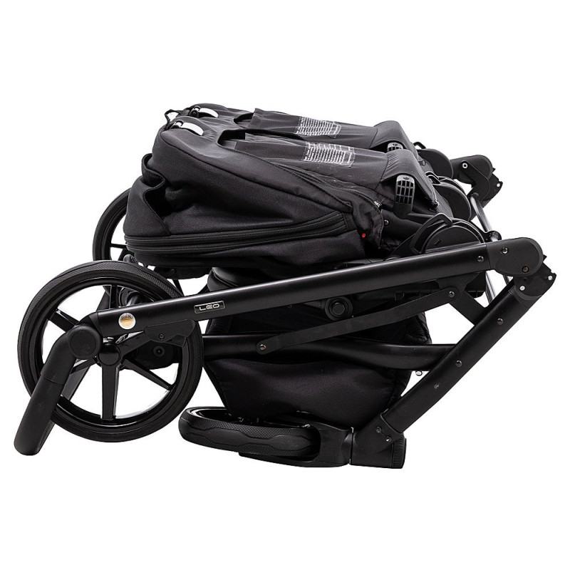 Універсальна коляска 2 в 1 для двійні Adamex Leo Duo Tip TK-53 чорний