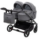 Універсальна коляска 2 в 1 для двійні Adamex Leo Duo Tip TК-57 графіт