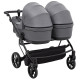 Універсальна коляска 2 в 1 для двійні Adamex Leo Duo Tip TК-57 графіт