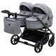 Універсальна коляска 2 в 1 для двійні Adamex Leo Duo Tip TК-60 темно-сірий