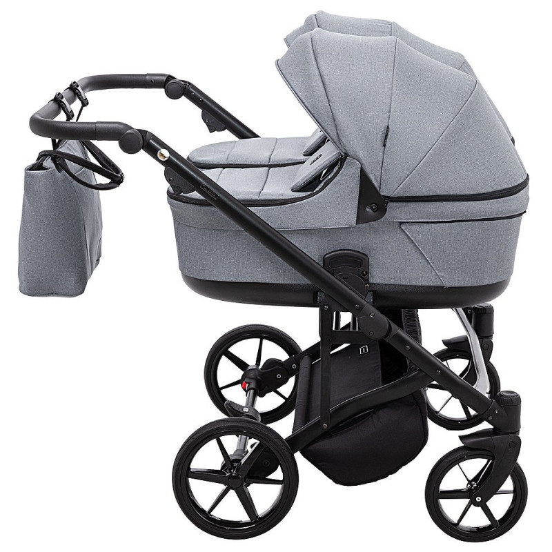 Універсальна коляска 2 в 1 для двійні Adamex Leo Duo Tip TК-60 темно-сірий