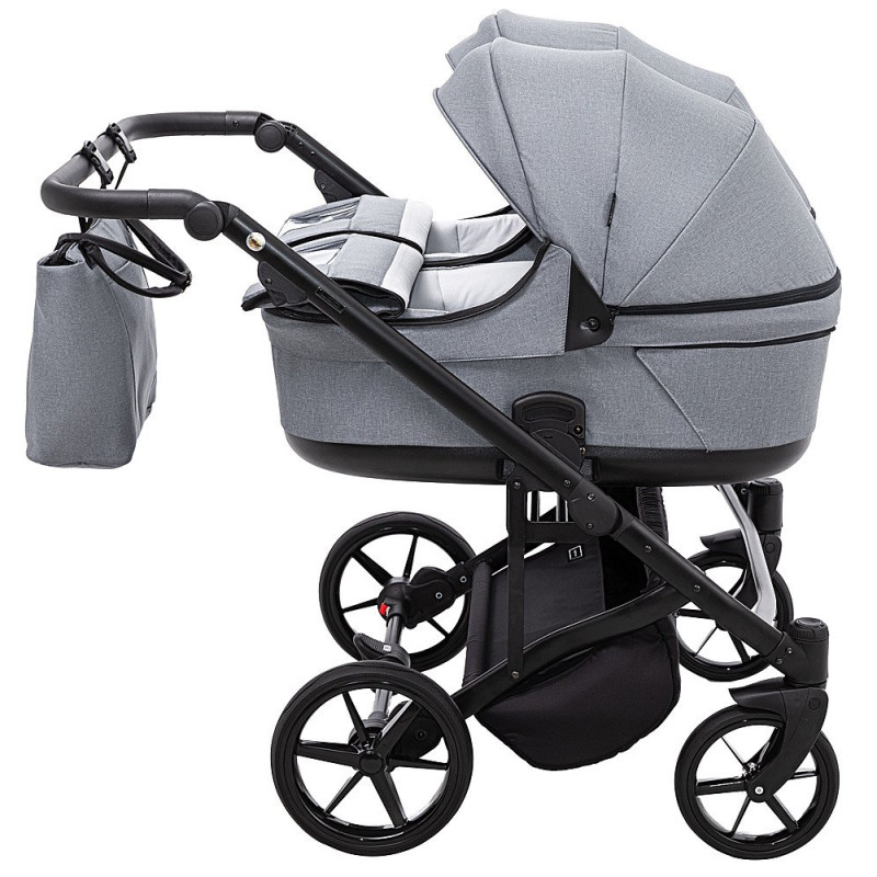 Універсальна коляска 2 в 1 для двійні Adamex Leo Duo Tip TК-60 темно-сірий