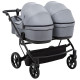 Універсальна коляска 2 в 1 для двійні Adamex Leo Duo Tip TК-60 темно-сірий