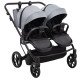 Універсальна коляска 2 в 1 для двійні Adamex Leo Duo Tip TК-60 темно-сірий
