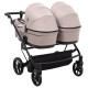 Універсальна коляска 2 в 1 для двійні Adamex Leo Duo Tip TK-72 капучино
