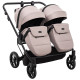 Універсальна коляска 2 в 1 для двійні Adamex Leo Duo Tip TK-72 капучино