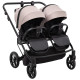 Універсальна коляска 2 в 1 для двійні Adamex Leo Duo Tip TK-72 капучино