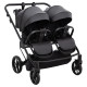 Універсальна коляска 2 в 1 для двійні Adamex Leo Duo Eco SA-2 чорний